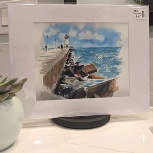 ❤️🎨Matted Art Print of Original Watercolour Painting